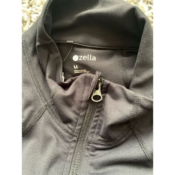 ZELLA BLACK DEFINE FULL ZIP SWEATSHIRT TRACK JACKET SZ M - Picture 6 of 8